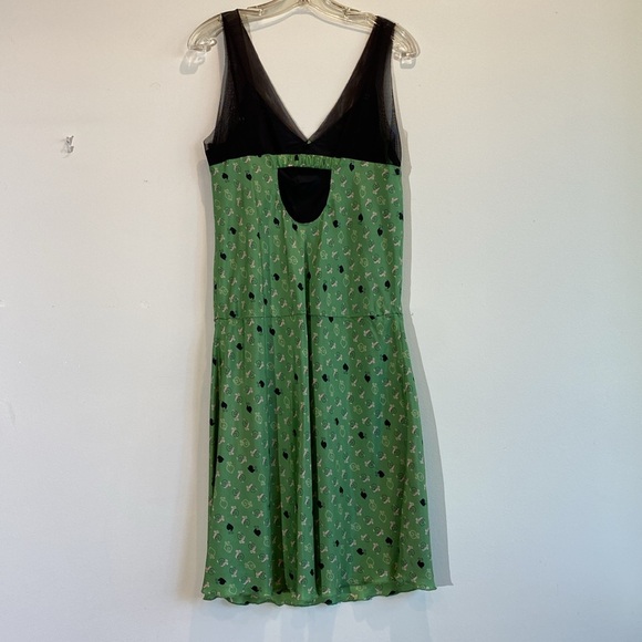 Vintage Hype Green Silk Dress - Picture 4 of 11